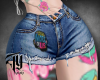 666 l don't panic shorts