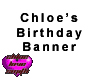 Birthday Banner - Chloe