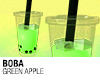 🌸 BOBA green apple