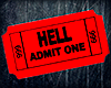 Hell Ticket Sticker