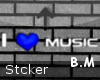 I Love Music sticker