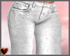 White Pink Shine Jeans