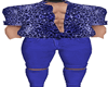 Blue Leopard Suit