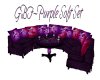 GBF~Purple Sofa Set
