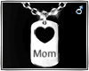 ❣Heart DogTag|Mom|m