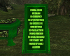 ! Green FuneralRule Sign