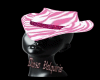 pink white hat