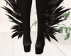 V! Angel Leg Wings Black