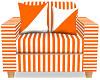 sofa for 2 orange