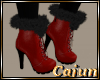 Red Boot Black Fur