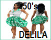 50s DELILA SATIN DRESS2