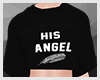 His Angel Black Shirt