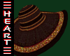 Model Hat Dyed Straw Blk