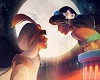 Aladdin & Jazmine frame