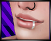 [W] Silver Lip Piercing