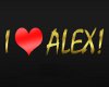 I Love Alex Head Sign!