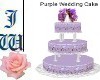 JW Purple Wedding Cake