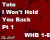 TOTO I WON'T HOLD YOU 