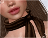 Brown Silk Scarf