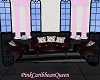 Pink/Black Antique Sofa