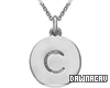 Initial "C" Silver Neckl