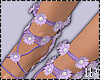 Flowers Purple Heels