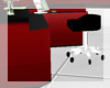 Red Recption Desk