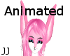 Pink White Animated Ears