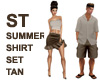 ST SUMMER SKIRT SET TAN