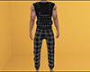 Gray Overalls Plaid (M)