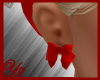 red bow earrings