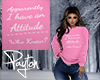 Attitude Sweatshirt Pink