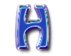 1-Blue Letter H