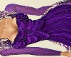 Royal purple gown