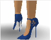 dark blue rose heels