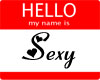 hello my name is sexy