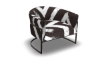 black and white chair