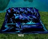 Blue Dragon Cuddle Couch