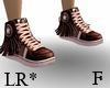 Brown Frilled sneakers