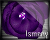 [Is] Purple Rose Earring