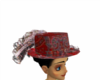 Bugundy Lace Hat
