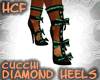 HCF Green Diamond Heels