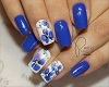 Summer Blue Nails 