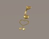Gold Heart Belly Pierce