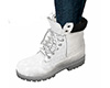 White Lace Work Boots F