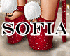S!🦌 Santa Heels Red
