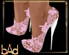 Pink Lace Wedding Heels