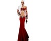 Red Gown with Diamonds