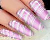 C~Pink Stripes Nails