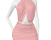 lady dress saumon